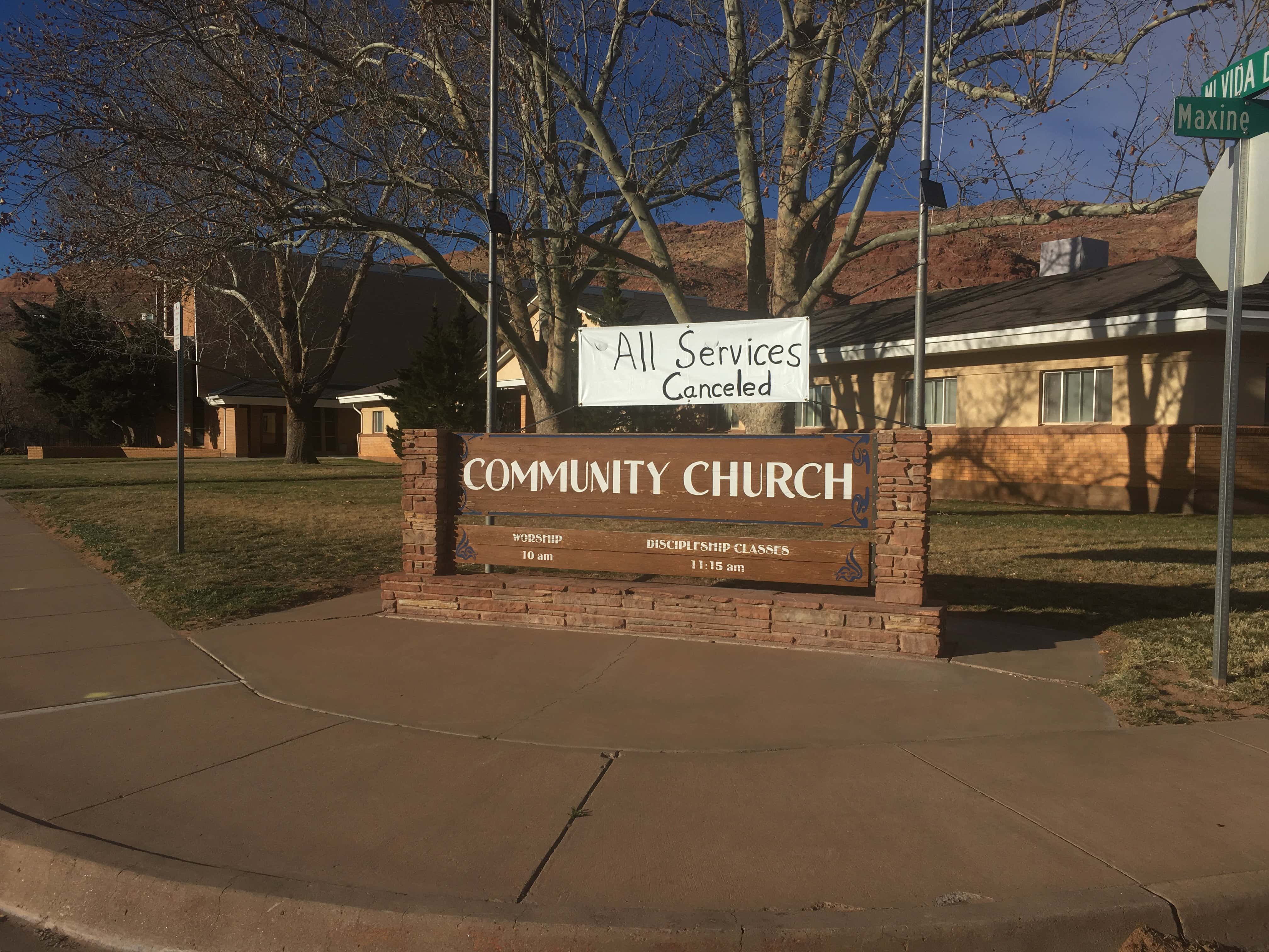 Coronavirus: Community Church Closed