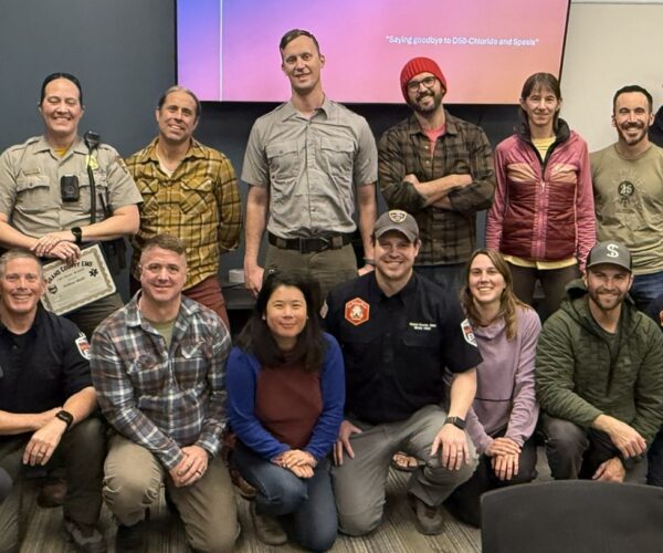 Grand County EMS presents Life-Saver Award to NPS ranger Melissa Hulls